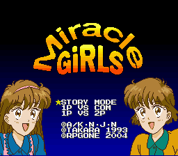 Miracle Girls Title Screen